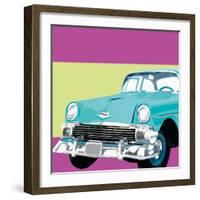 Retro Car II-Linda Wood-Framed Giclee Print