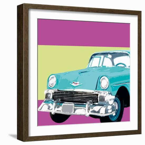 Retro Car II-Linda Wood-Framed Giclee Print