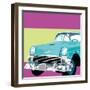 Retro Car II-Linda Wood-Framed Giclee Print