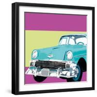 Retro Car II-Linda Wood-Framed Giclee Print
