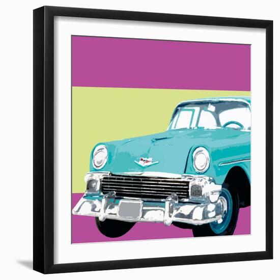 Retro Car II-Linda Wood-Framed Giclee Print