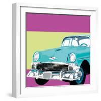 Retro Car II-Linda Wood-Framed Giclee Print