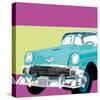 Retro Car II-Linda Wood-Stretched Canvas