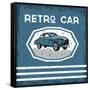 Retro Car Old Vintage Grunge Poster-UVAconcept-Framed Stretched Canvas