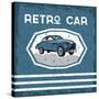 Retro Car Old Vintage Grunge Poster-UVAconcept-Stretched Canvas