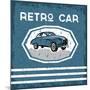 Retro Car Old Vintage Grunge Poster-UVAconcept-Mounted Art Print