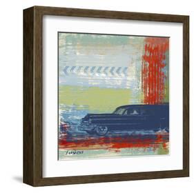 Retro Car-Yashna-Framed Art Print