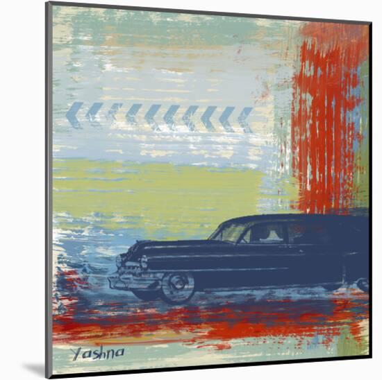 Retro Car-Yashna-Mounted Art Print