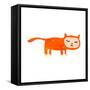 Retro Cartoon Cat Costume-lineartestpilot-Framed Stretched Canvas