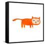 Retro Cartoon Cat Costume-lineartestpilot-Framed Stretched Canvas