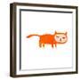 Retro Cartoon Cat Costume-lineartestpilot-Framed Premium Giclee Print