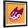 Retro Cartoon Character Smiling Cat, Grinning Face, Vintage 50S Toons-drante-Framed Photographic Print