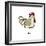 Retro Cartoon Chicken-lineartestpilot-Framed Art Print