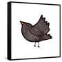 Retro Cartoon Crow-lineartestpilot-Framed Stretched Canvas