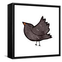 Retro Cartoon Crow-lineartestpilot-Framed Stretched Canvas