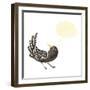 Retro Cartoon Crow-lineartestpilot-Framed Art Print