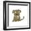 Retro Cartoon Dog-lineartestpilot-Framed Art Print