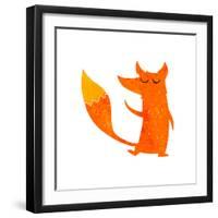 Retro Cartoon Fox-lineartestpilot-Framed Photographic Print