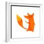 Retro Cartoon Fox-lineartestpilot-Framed Photographic Print