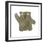 Retro Cartoon Wombat-lineartestpilot-Framed Photographic Print