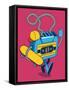 Retro Cassette, Skater Character Design for Tee-braingraph-Framed Stretched Canvas