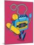Retro Cassette, Skater Character Design for Tee-braingraph-Mounted Art Print