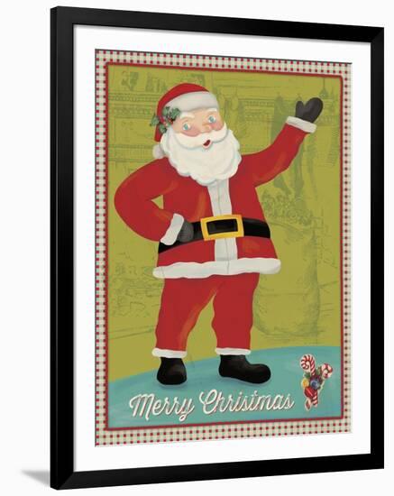 Retro Christmas 1-Holli Conger-Framed Giclee Print