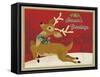 Retro Christmas 2-Holli Conger-Framed Stretched Canvas