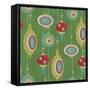 Retro Christmas half drop 2-Holli Conger-Framed Stretched Canvas