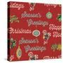 Retro Christmas half drop 3-Holli Conger-Stretched Canvas