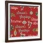 Retro Christmas half drop 3-Holli Conger-Framed Giclee Print