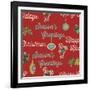 Retro Christmas half drop 3-Holli Conger-Framed Giclee Print