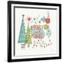 Retro Christmas II-Janelle Penner-Framed Art Print