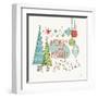 Retro Christmas II-Janelle Penner-Framed Art Print