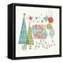 Retro Christmas II-Janelle Penner-Framed Stretched Canvas