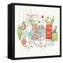 Retro Christmas III-Janelle Penner-Framed Stretched Canvas