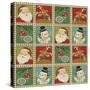 Retro Christmas repeat 1-Holli Conger-Stretched Canvas