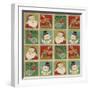 Retro Christmas repeat 1-Holli Conger-Framed Giclee Print