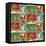 Retro Christmas repeat 2-Holli Conger-Framed Stretched Canvas