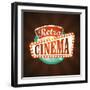 Retro Cinema-zayats-and-zayats-Framed Art Print