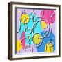 Retro Circles Pattern-null-Framed Giclee Print