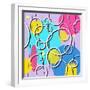 Retro Circles Pattern-null-Framed Giclee Print