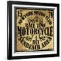 Retro Classic Car Vintage Graphic Design-emeget-Framed Premium Giclee Print