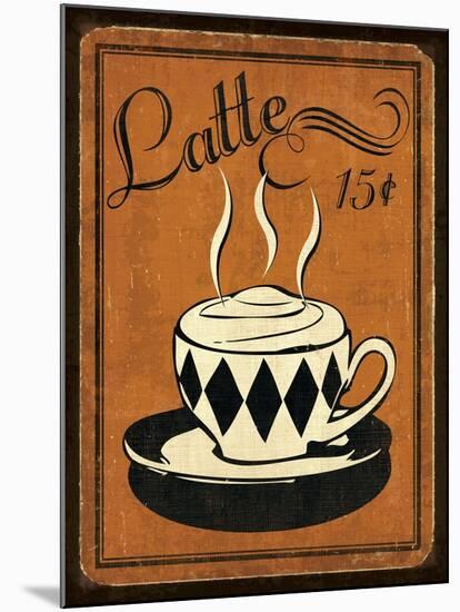 Retro Coffee IV-N. Harbick-Mounted Art Print