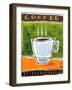 Retro Coffee-Ken Daly-Framed Art Print