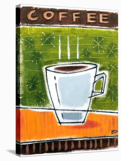 Retro Coffee-Ken Daly-Stretched Canvas