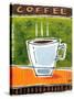 Retro Coffee-Ken Daly-Stretched Canvas