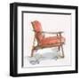 Retro Comfort III-Ethan Harper-Framed Art Print