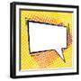 Retro Comic Bubble-deedl-Framed Art Print