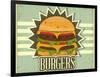 Retro Cover For Fast Food Menu-elfivetrov-Framed Art Print